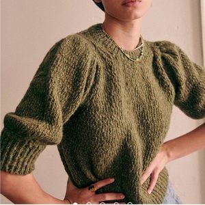 Sezane Olive Green Sweater
